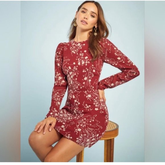 Reformation Romee Floral Mini Dress 4 - Picture 2 of 11